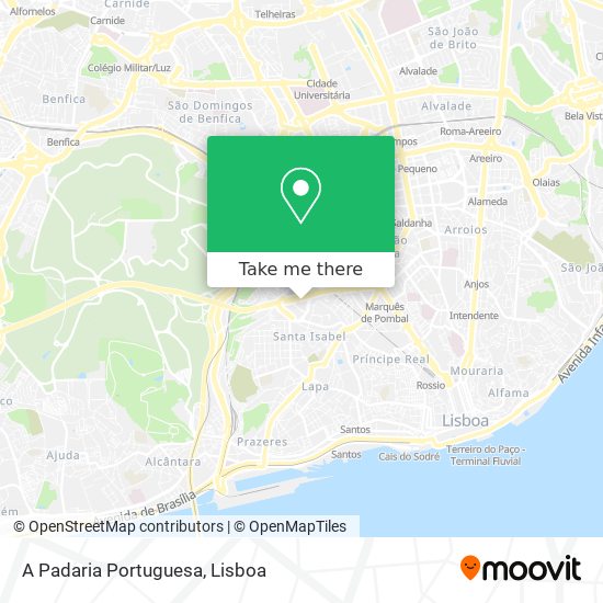 A Padaria Portuguesa map