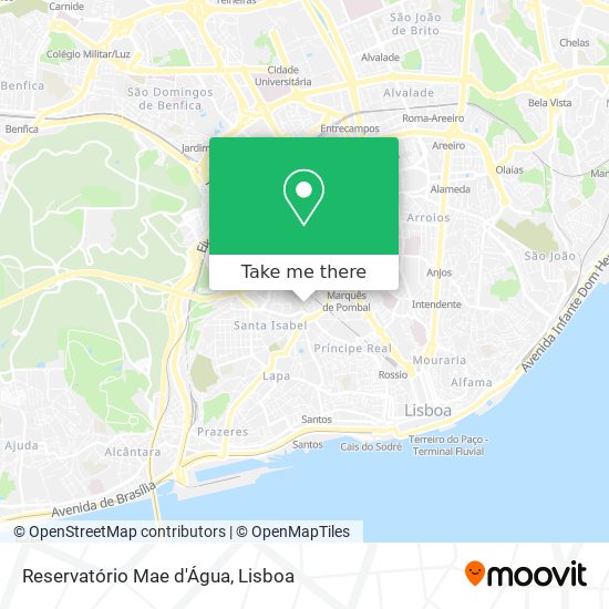 Reservatório Mae d'Água map