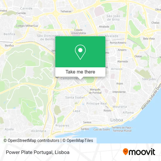 Power Plate Portugal map