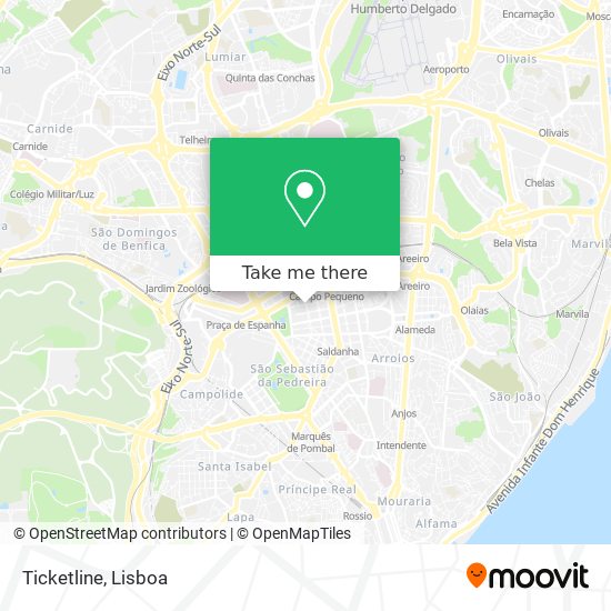 Ticketline map