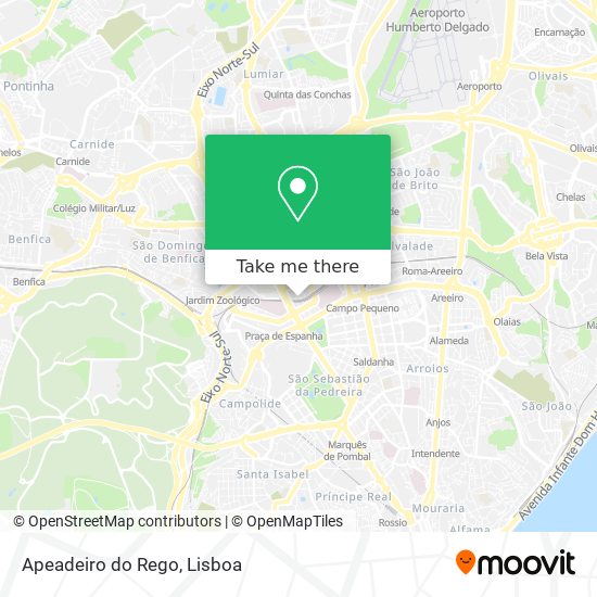 Apeadeiro do Rego map