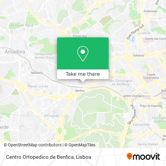 Centro Ortopedico de Benfica map