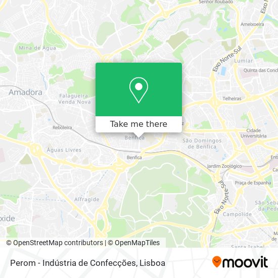 Perom - Indústria de Confecções map
