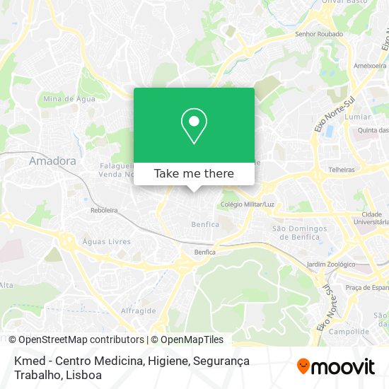 Kmed - Centro Medicina, Higiene, Segurança Trabalho mapa