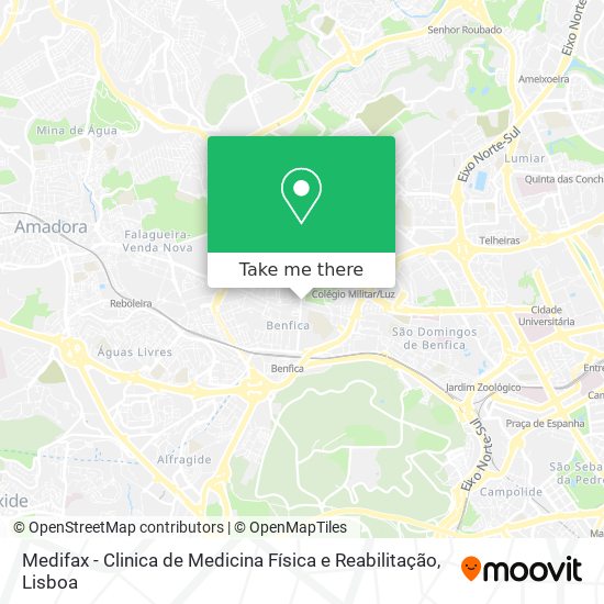 Medifax - Clinica de Medicina Física e Reabilitação map