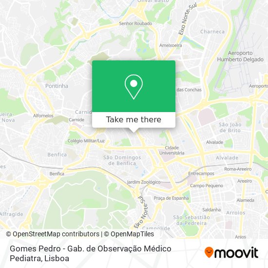 Gomes Pedro - Gab. de Observação Médico Pediatra map