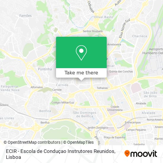 ECIR - Escola de Conduçao Instrutores Reunidos mapa