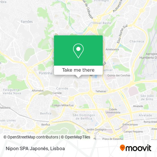 Nipon SPA Japonês mapa
