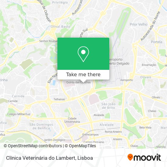 Clínica Veterinária do Lambert map