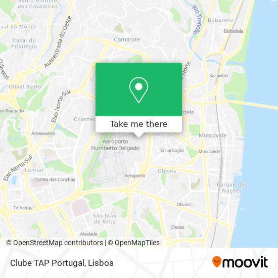 Clube TAP Portugal map