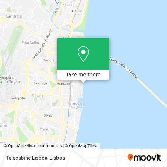 Telecabine Lisboa map