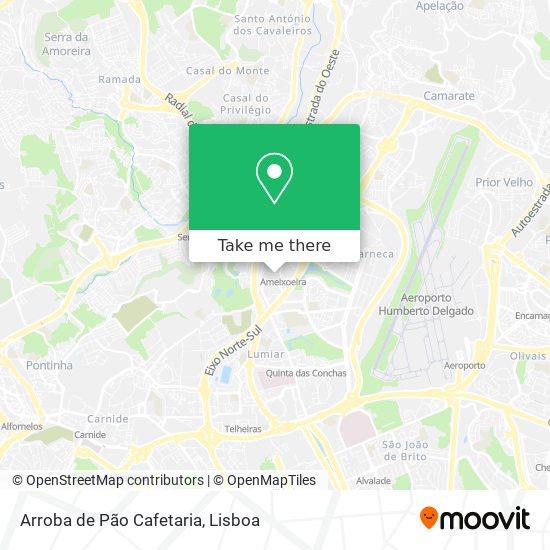 Arroba de Pão Cafetaria mapa