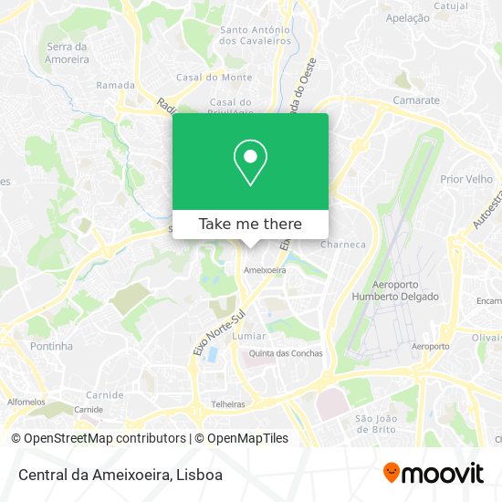 Central da Ameixoeira mapa