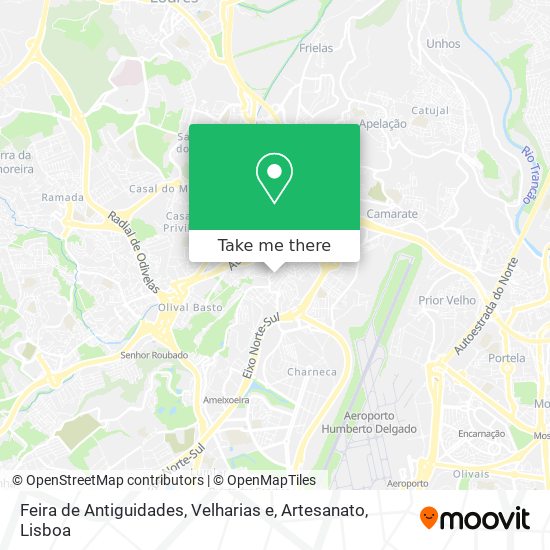 Feira de Antiguidades, Velharias e, Artesanato map