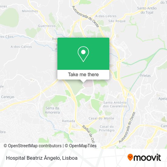 Hospital Beatriz Ângelo map