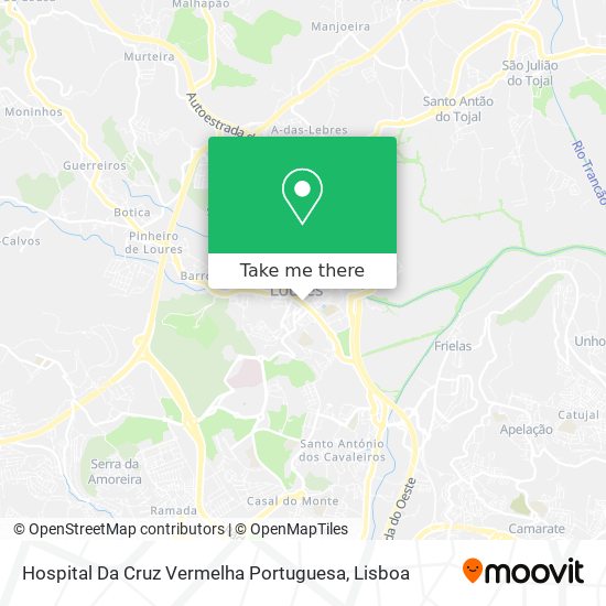 Hospital Da Cruz Vermelha Portuguesa map