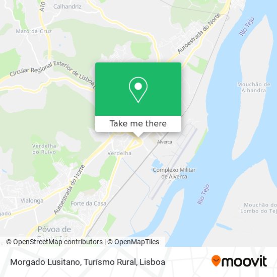 Morgado Lusitano, Turísmo Rural mapa
