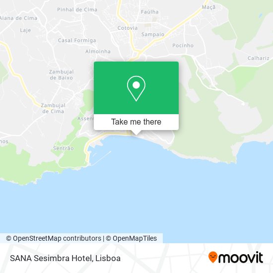 SANA Sesimbra Hotel mapa