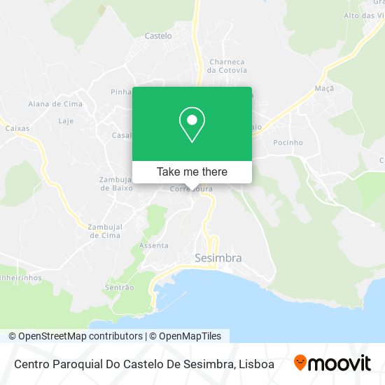 Centro Paroquial Do Castelo De Sesimbra map