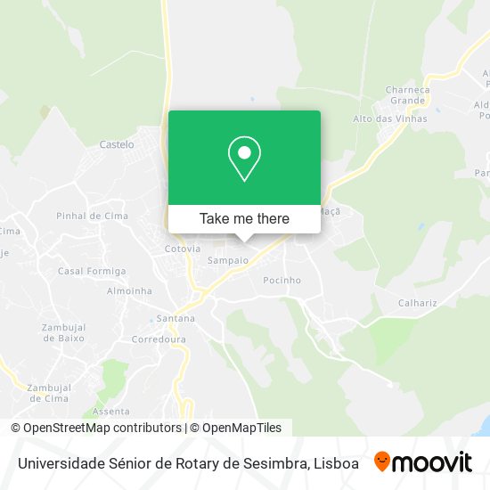 Universidade Sénior de Rotary de Sesimbra map