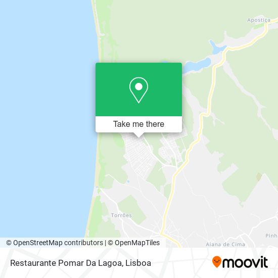 Restaurante Pomar Da Lagoa mapa