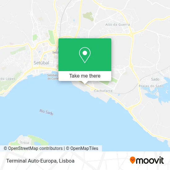 Terminal Auto-Europa map