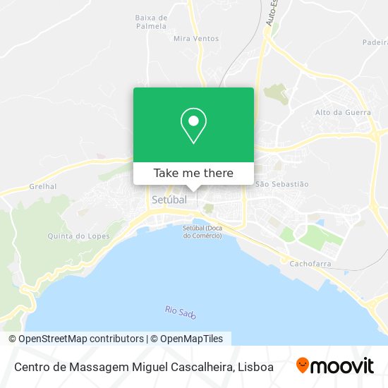 Centro de Massagem Miguel Cascalheira mapa