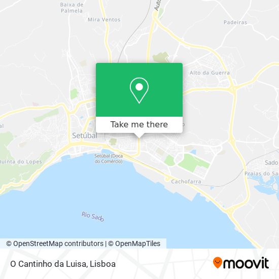 O Cantinho da Luisa mapa