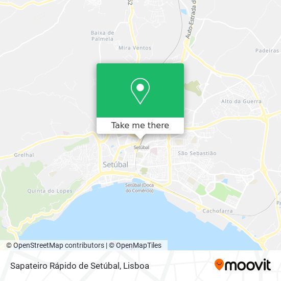 Sapateiro Rápido de Setúbal mapa