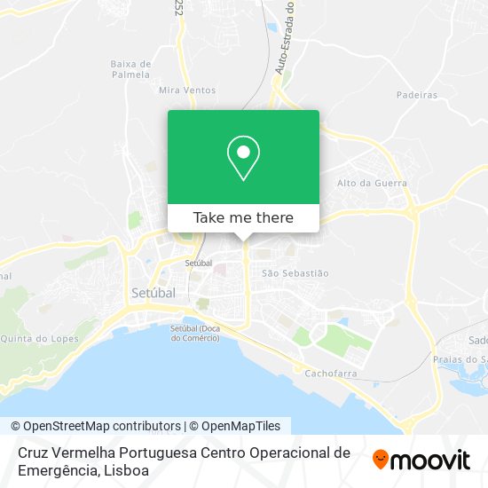 Cruz Vermelha Portuguesa Centro Operacional de Emergência map
