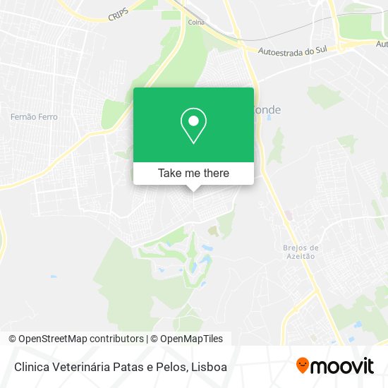 Clinica Veterinária Patas e Pelos map