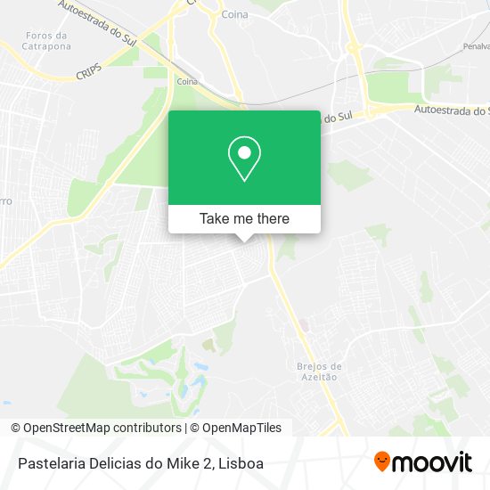 Pastelaria Delicias do Mike 2 map