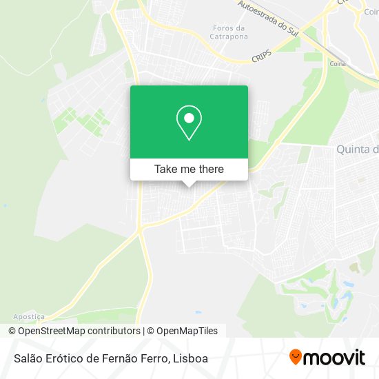 Salão Erótico de Fernão Ferro map