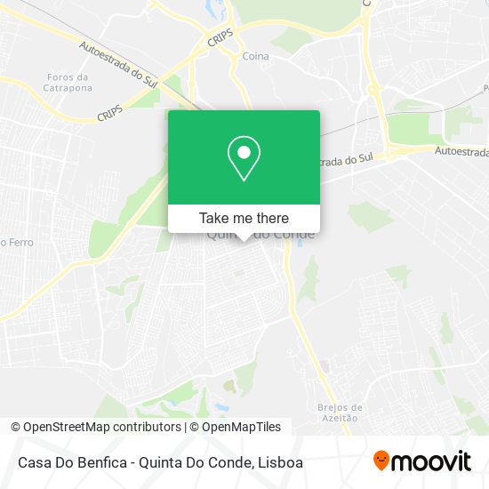 Casa Do Benfica - Quinta Do Conde mapa