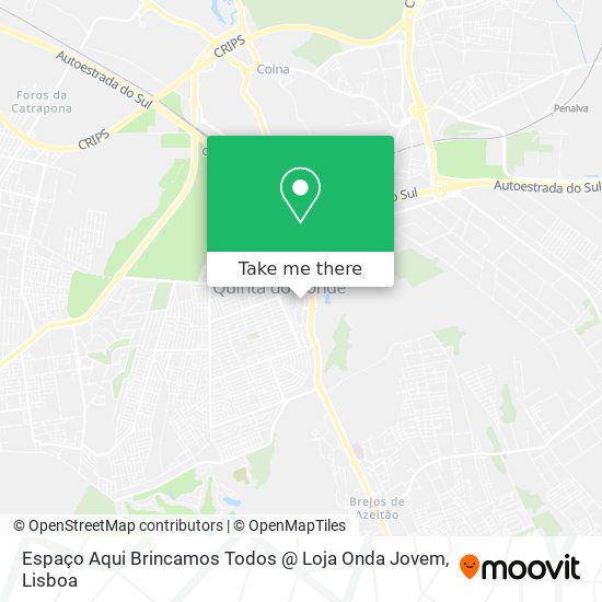 Espaço Aqui Brincamos Todos @ Loja Onda Jovem map