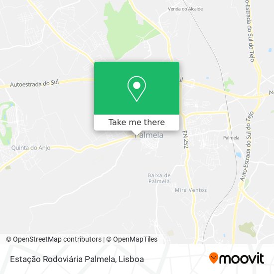 Estação Rodoviária Palmela map