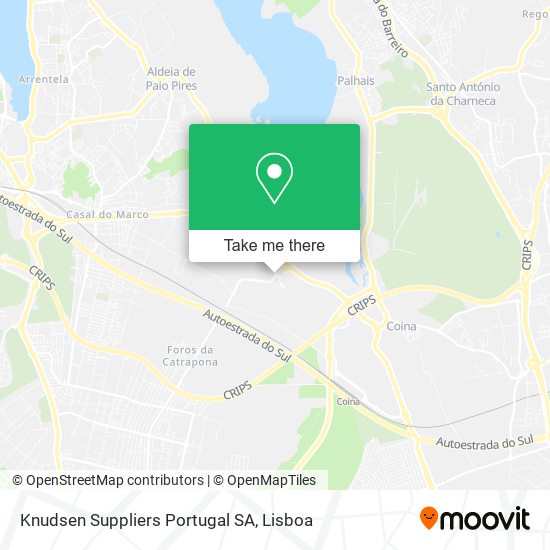 Knudsen Suppliers Portugal SA mapa
