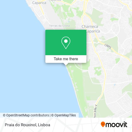 Praia do Rouxinol map