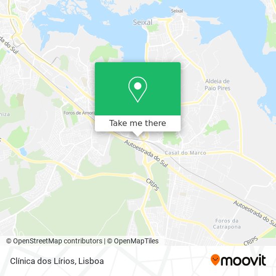 Clínica dos Lírios map