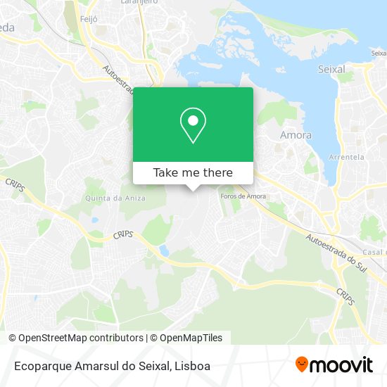 Ecoparque Amarsul do Seixal map