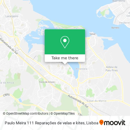 Paulo Meira 111 Reparações de velas e kites map