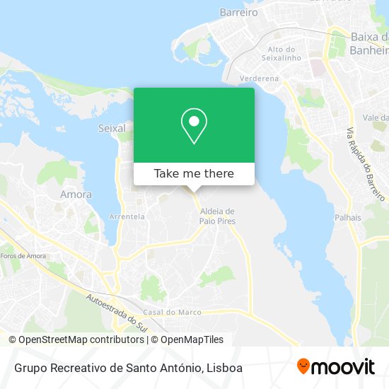 Grupo Recreativo de Santo António map