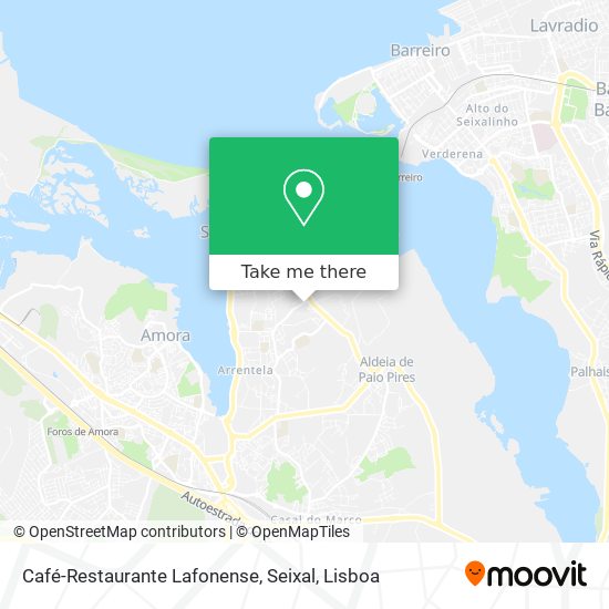 Café-Restaurante Lafonense, Seixal map