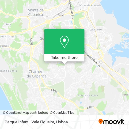 Parque Infantil Vale Figueira mapa