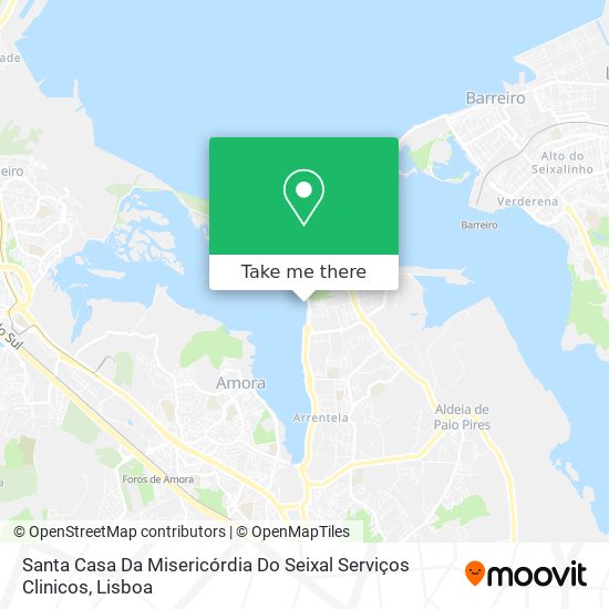Santa Casa Da Misericórdia Do Seixal Serviços Clinicos map