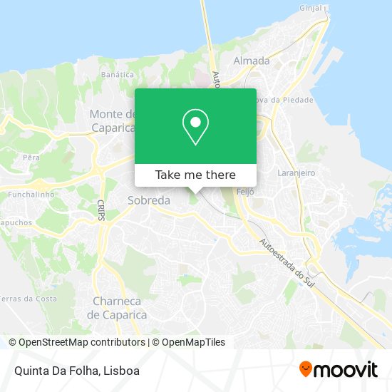 Quinta Da Folha mapa
