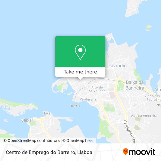 Centro de Emprego do Barreiro map