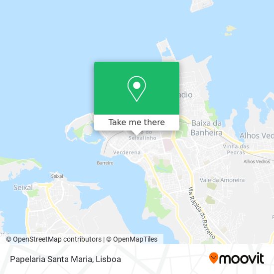 Papelaria Santa Maria mapa