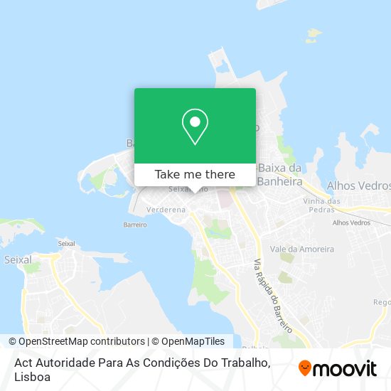Act Autoridade Para As Condições Do Trabalho mapa