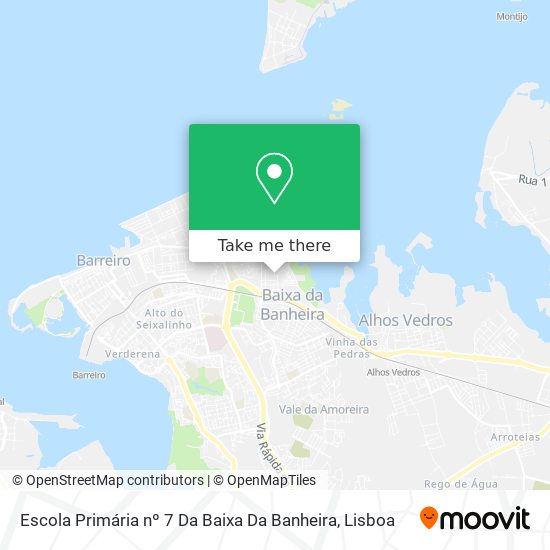 Escola Primária nº 7 Da Baixa Da Banheira map
